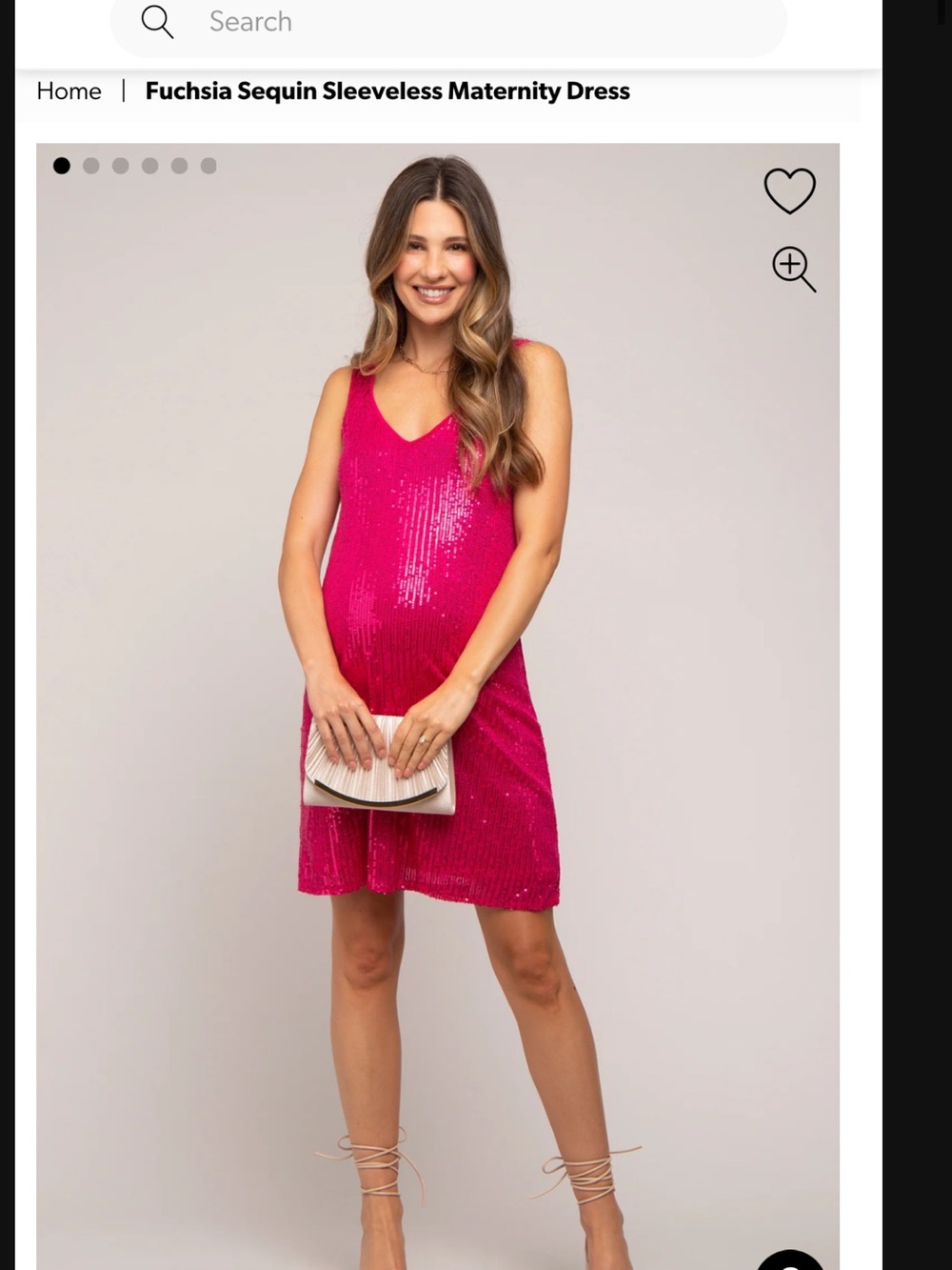 Pinkblush Fuchsia Sequin Mini Dress